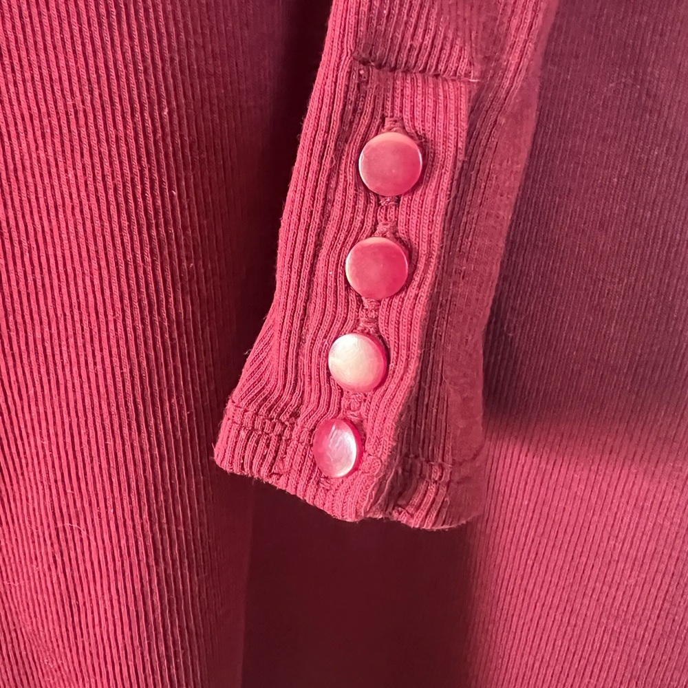 Sezane Felix turtleneck jumper burgundy size XS NWT - Picture 4 of 6